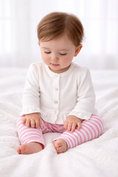 Pantalón rayas chicle-rosa