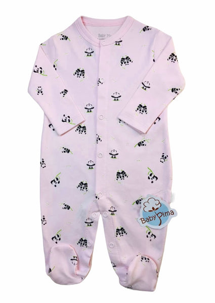 Enterizo rosa pandas