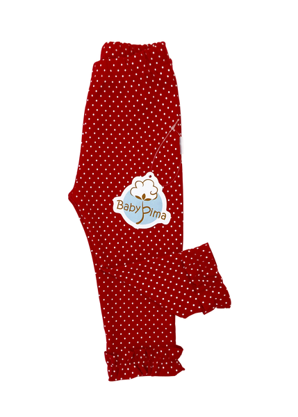 Leggins rojos lunares